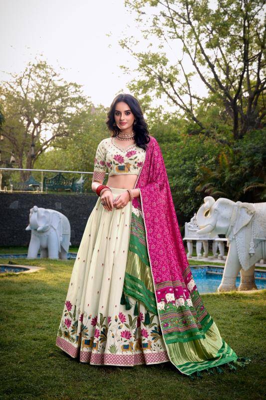 LNB 1437 LUS Khadi cotton Affordable lehenga choli sets